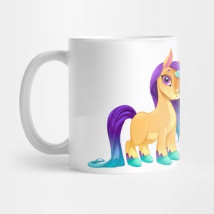 Baby unicorn and pegasus with cute eyes. Mug